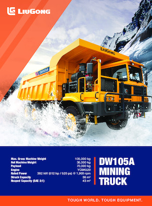 Autovolquetes Liugong DW105A