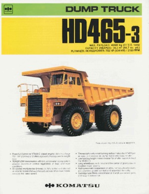 Autovolquetes Komatsu HD465-3