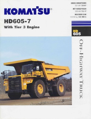 Autovolquetes Komatsu HD605-7