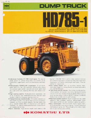 Autovolquetes Komatsu HD785-1