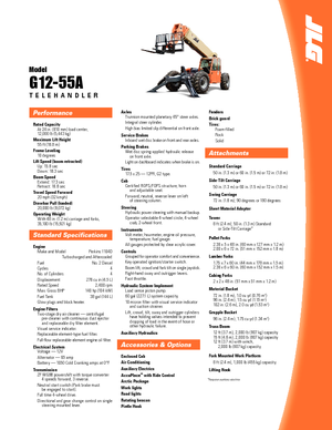 Manipuladoras telescópicas JLG G 12-55 A