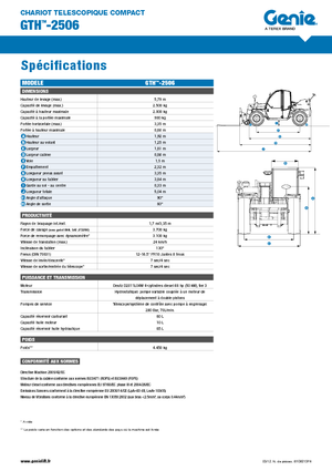 Manipuladoras telescópicas Genie GTH-2506