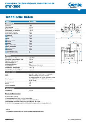 Manipuladoras telescópicas Genie GTH-3007