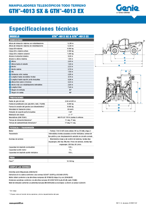 Manipuladoras telescópicas Genie GTH-4013 EX