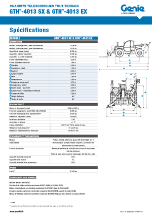 Manipuladoras telescópicas Genie GTH-4013 EX