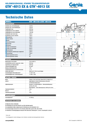 Manipuladoras telescópicas Genie GTH-4013 EX