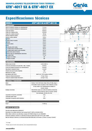 Manipuladoras telescópicas Genie GTH-4017 EX