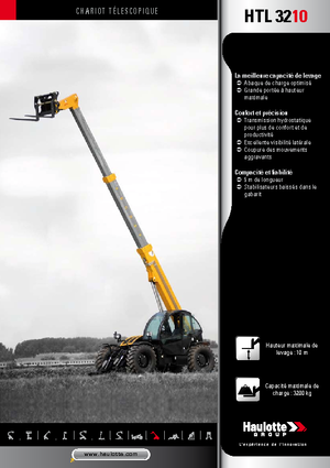 Manipuladoras telescópicas Haulotte HTL3210