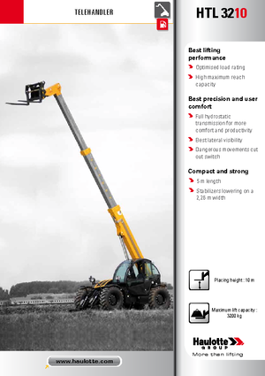 Manipuladoras telescópicas Haulotte HTL3210