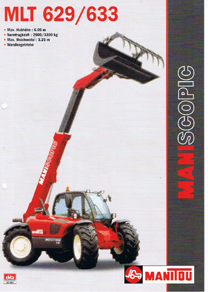 Manipuladoras telescópicas Manitou MLT 629