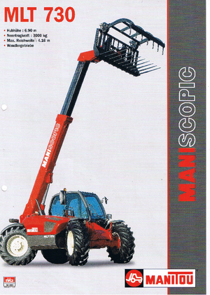 Manipuladoras telescópicas Manitou MLT 730 T