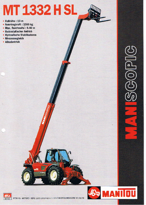 Manipuladoras telescópicas Manitou MT 1332 H S-L-T