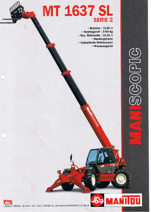 Manipuladoras telescópicas Manitou MT 1637 SLT MU