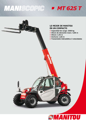 Manipuladoras telescópicas Manitou MT 625 T