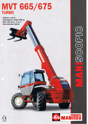 Manipuladoras telescópicas Manitou MVT 665 T