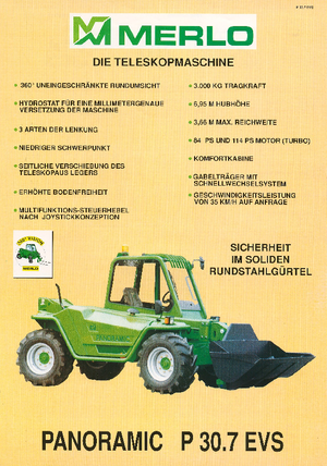 Manipuladoras telescópicas Merlo P 30.7 EVS