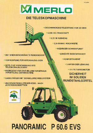 Manipuladoras telescópicas Merlo P 60.6 EVS