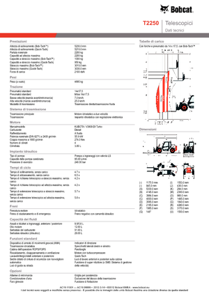Manipuladoras telescópicas Bobcat T 2250