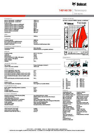 Manipuladoras telescópicas Bobcat T40140 IIIB