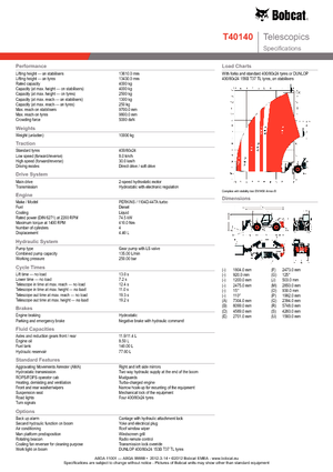 Manipuladoras telescópicas Bobcat T 40140