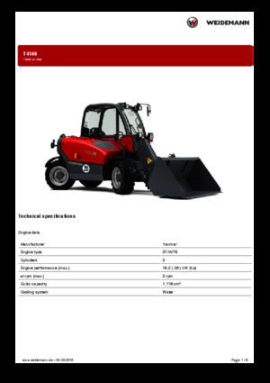 Manipuladoras telescópicas Weidemann T4108