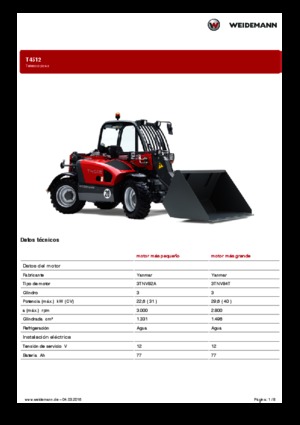 Manipuladoras telescópicas Weidemann T4512