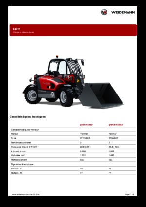 Manipuladoras telescópicas Weidemann T4512