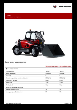 Manipuladoras telescópicas Weidemann T4512
