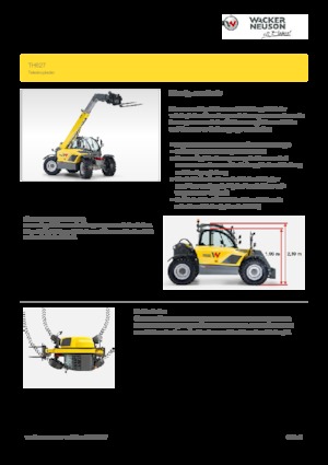 Manipuladoras telescópicas Wacker Neuson TH627