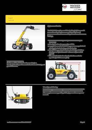 Manipuladoras telescópicas Wacker Neuson TH627