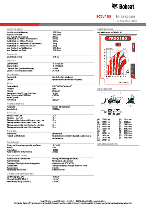 Manipuladoras telescópicas con vehículo superpuesto Bobcat TR38160