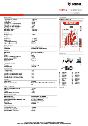 Manipuladoras telescópicas con vehículo superpuesto Bobcat TR38160