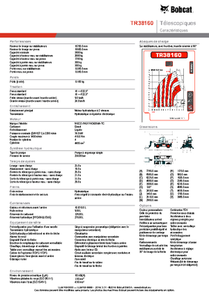 Manipuladoras telescópicas con vehículo superpuesto Bobcat TR38160