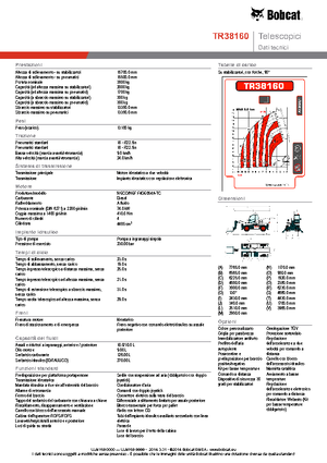 Manipuladoras telescópicas con vehículo superpuesto Bobcat TR38160
