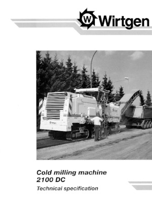 Fresadoras de caminos Wirtgen 2100 DC