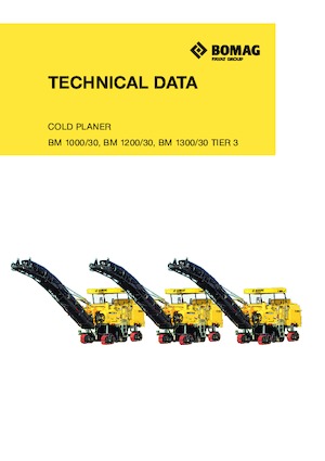 Fresadoras de caminos Bomag BM 1000/30