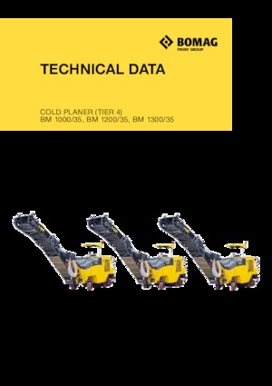 Extendedoras asfálticas sobre orugas Bomag BM 1200/35