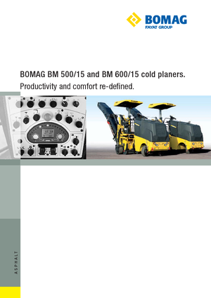 Fresadoras de caminos Bomag BM 500/15