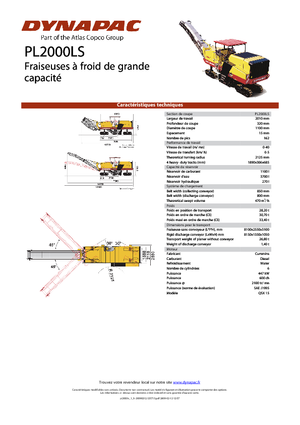 Fresadoras de caminos Dynapac PL 2000 LS