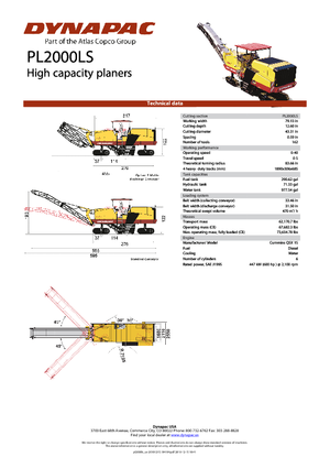 Fresadoras de caminos Dynapac PL 2000 LS