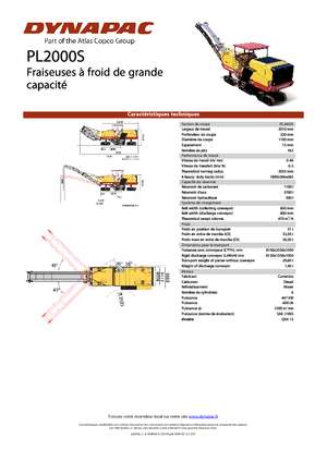 Fresadoras de caminos Dynapac PL 2000 S