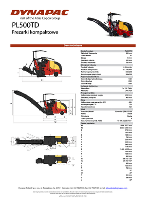Fresadoras de caminos Dynapac PL 500 TD