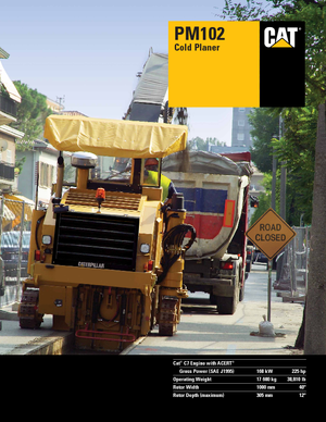 Fresadoras de caminos Caterpillar PM102