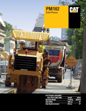 Fresadoras de caminos Caterpillar PM102