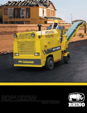 Fresadoras de caminos RHINO RCP1000W