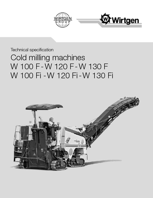 Fresadoras de caminos Wirtgen W 120 F