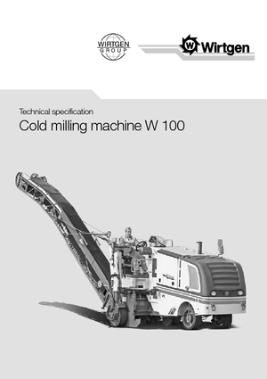 Fresadoras de caminos Wirtgen W 100