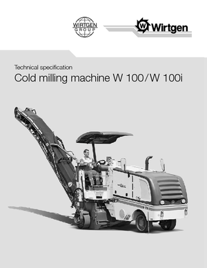 Fresadoras de caminos Wirtgen W 100