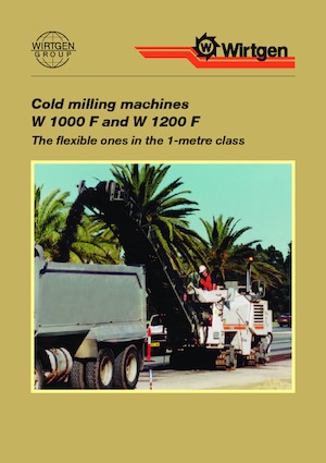 Fresadoras de caminos Wirtgen W 1000 F