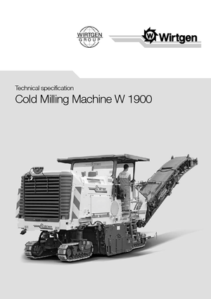 Fresadoras de caminos Wirtgen W 1900